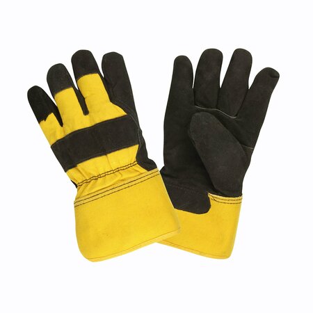 CORDOVA Leather Palm, Split Cowhide, Lined Thinsulate, Safety Cuff Gloves, XL, 12PK 7460XL